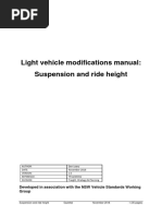 RMS Infosheet Light Vehicle Modifications Manual Suspension and Ride Height