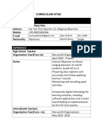 Hsu Myat Htet (S-16860) CV Form