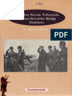 A. Şemsutdinov - Kurtuluş Savaşı Yıllarında Türkiye-Sovyetler Birliği İlişkileri (CT 164)