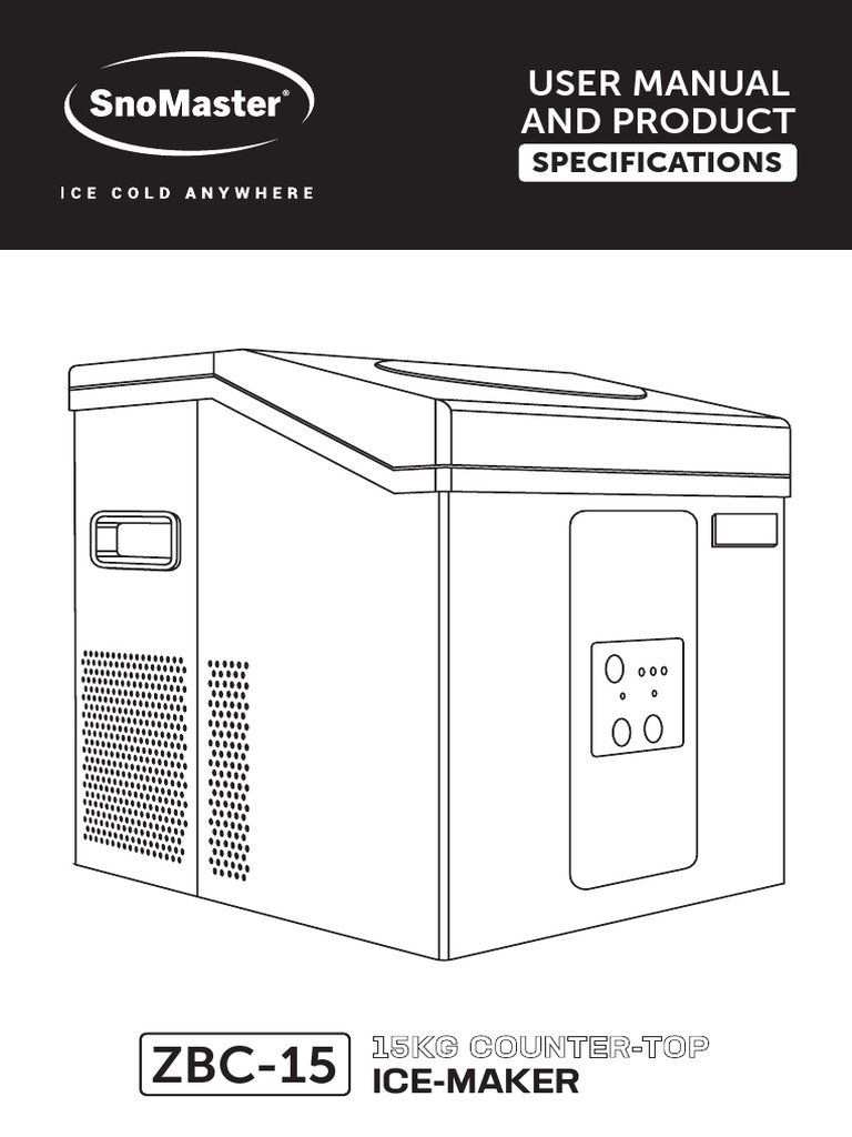 SnoMaster ZBC-15 Ice Maker Manual | PDF | Ac Power Plugs And Sockets ...