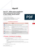 Tube Digestif: Item 271 - Reflux Gastro-Œsophagien Chez Le Nourrisson, Chez L'enfant Et Chez L'adulte. Hernie Hiatale