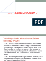 (Pertemuan 11) COBIT Framework