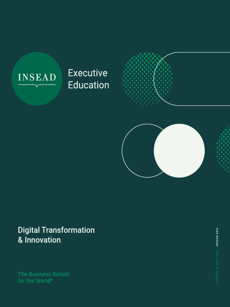 Leading Digital Transformation and Innovation-INSEAD | PDF | Artificial ...