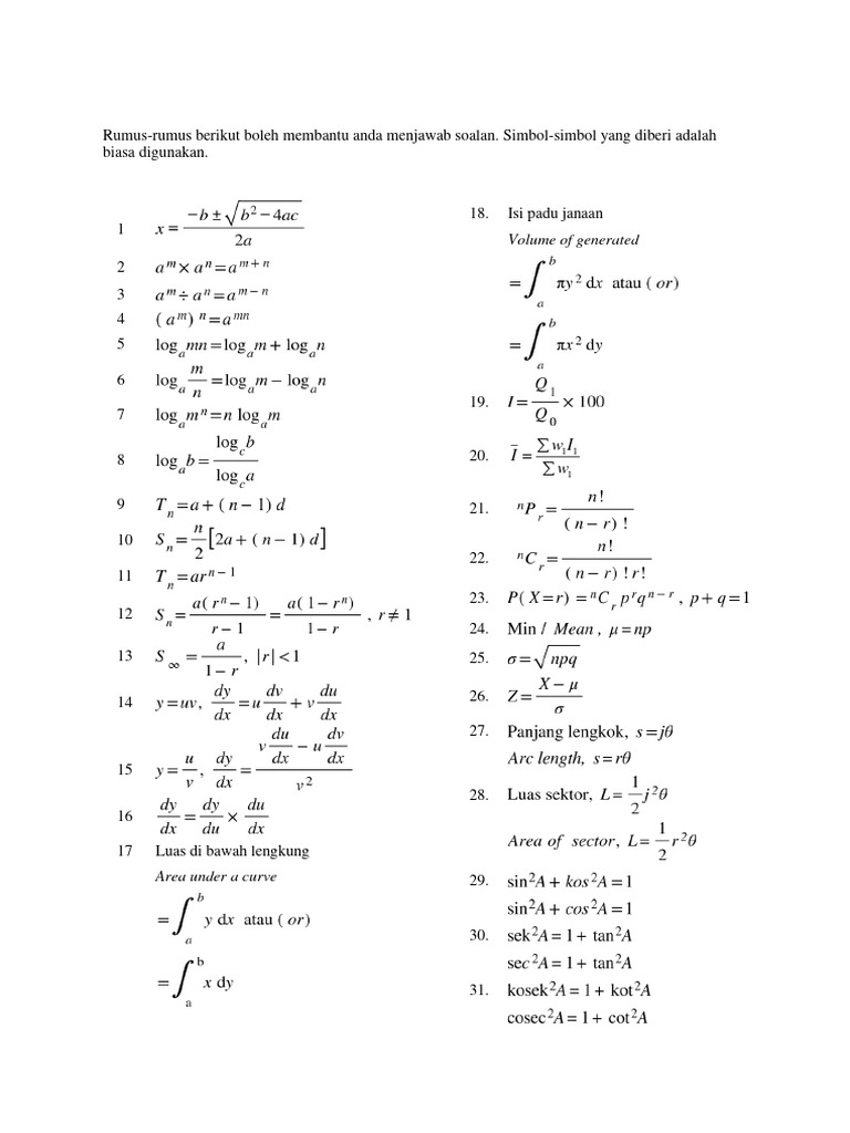 Add Math Melaka K1 2023 | PDF