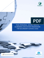 PSHE Framework For Secondary Schools 2016