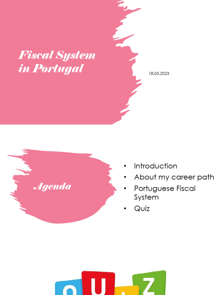 Fiscal System in Portugal PDF Taxes Value Added Tax