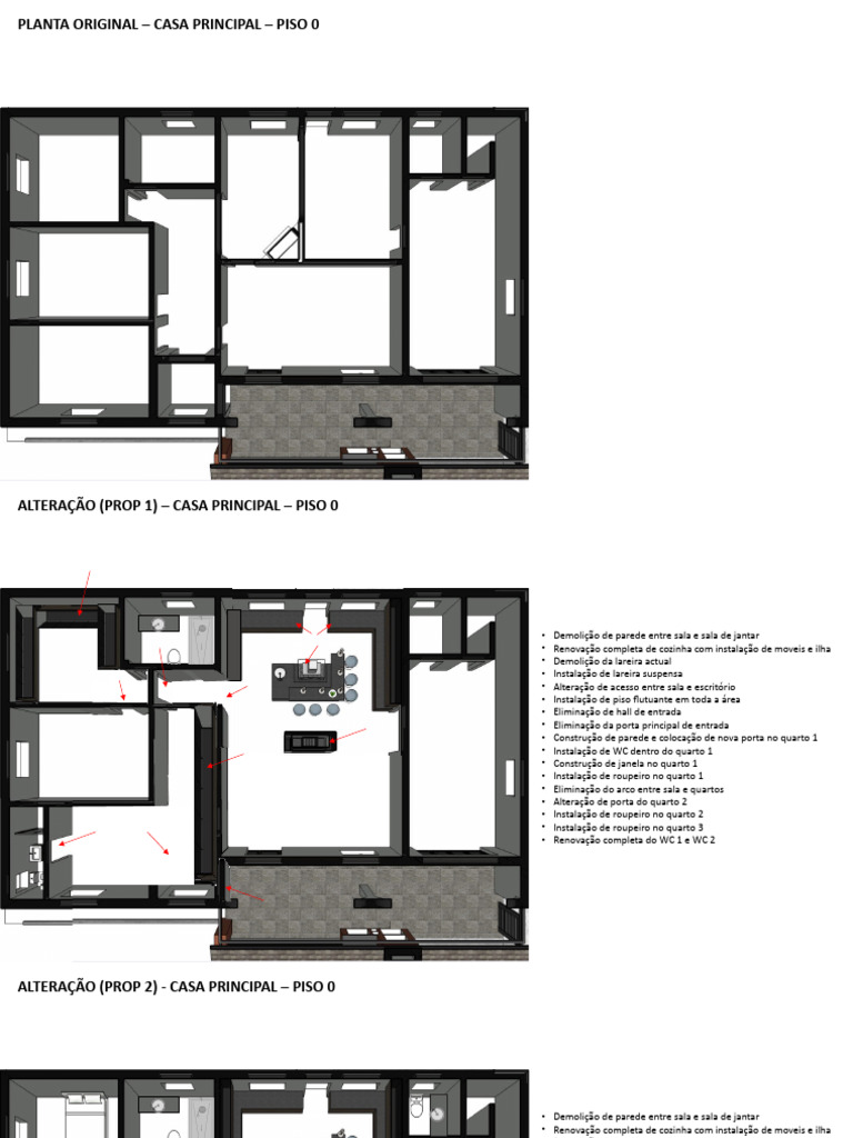 Reformas e Alterações em Casa Principal | PDF | Casa | Projeto ...
