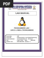 Linux Lab Manual