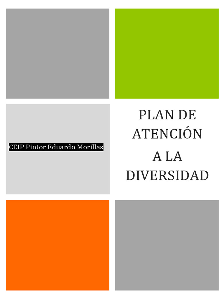 Plan de Atención a la Diversidad Educativa | PDF | Evaluación | Plan de ...