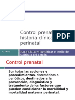 Control Prenatal + Historia Clínica Perinatal