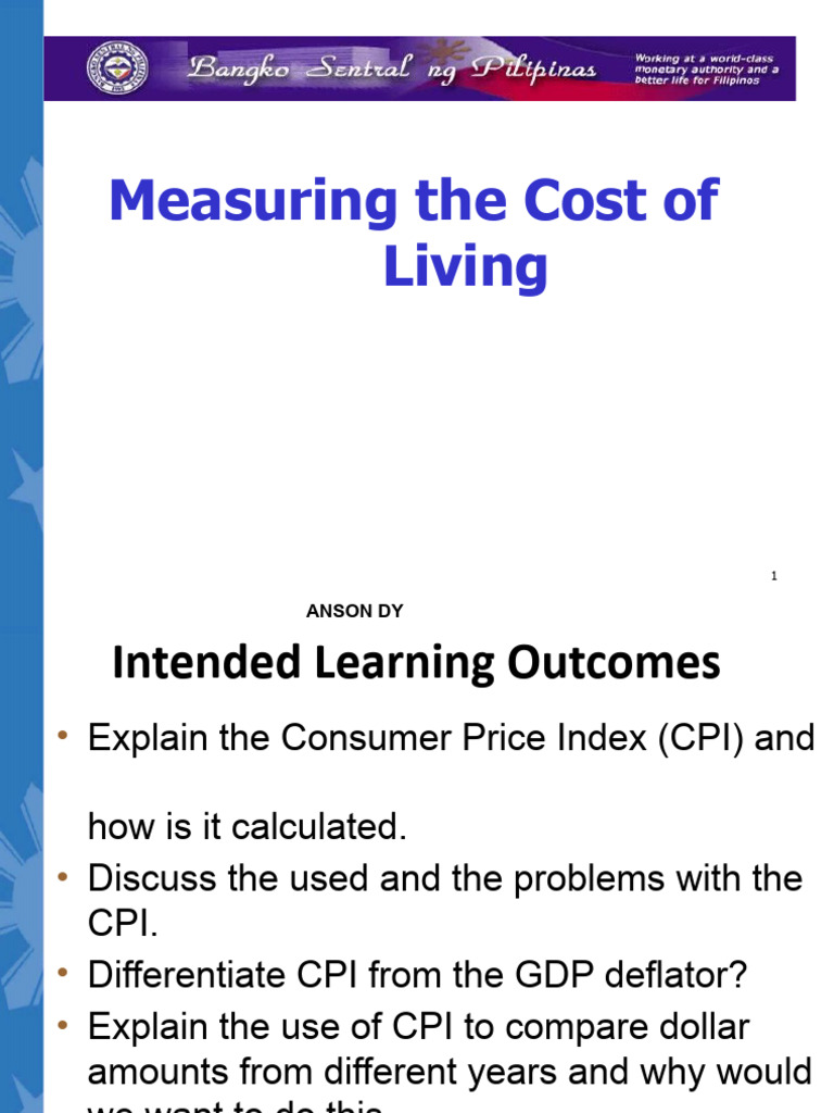 Understanding the Consumer Price Index | PDF | Cost Of Living | Real ...