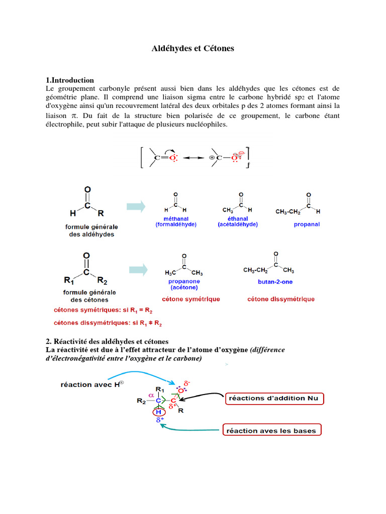 Changement Séquentiel Des Aldéhydes – BANF