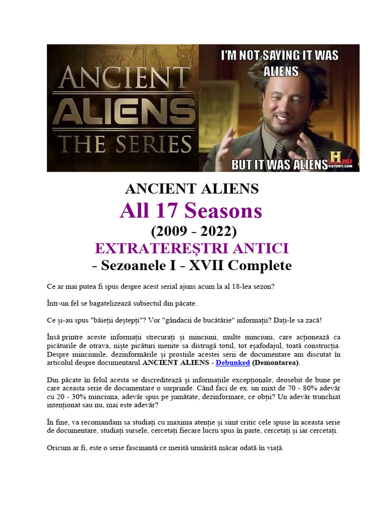Ancient Aliens | PDF