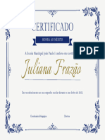 Certificate Vintage Academic #1