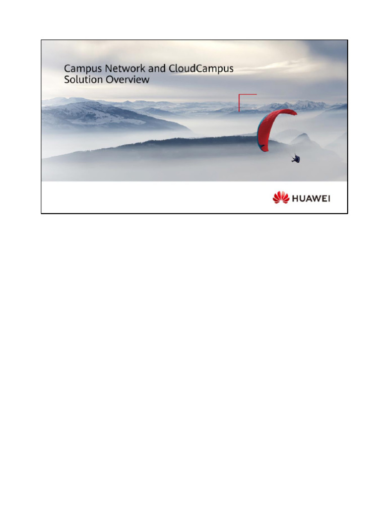 Cloud Campus Network Overview | PDF | Radius | Computer Network