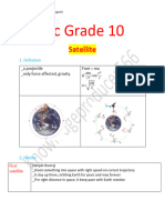 Physic Grade 10 Satellite