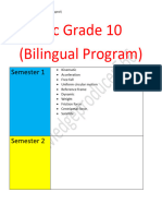 Physic 10 Semester 1 (Bilingual Program)