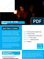 Article of The Week Holocaust Memorial Day