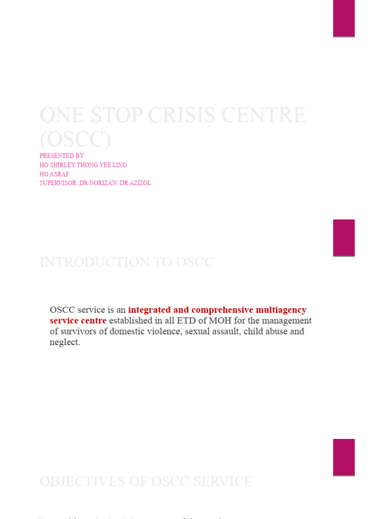 Oscc Presentation 2 | PDF | Child Abuse | Rape