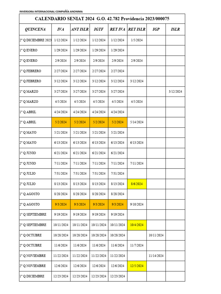RIF 4 CALENDARIO CONTRIBUYENTES ESPECIALES 2024 PDF