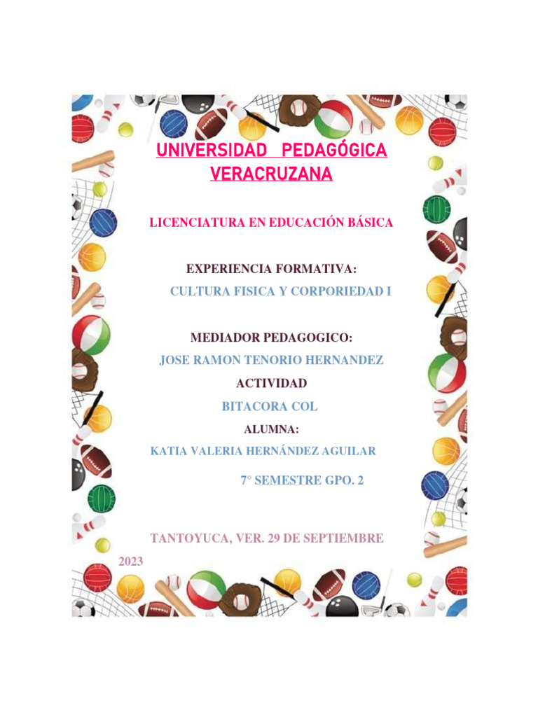 Bitacora Col - Katia Valeria Hernandez Aguilar | PDF | Vóleibol | Deportes