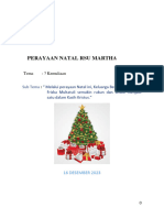 Tertib Acara - Perayaan Natal RSUMFM 2023