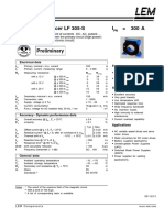 Current Transducer LF 305-S I 300 A