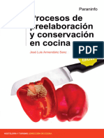 Paraninfo Procesos de Preelaboración y Conservación en Cocina 2. Edición