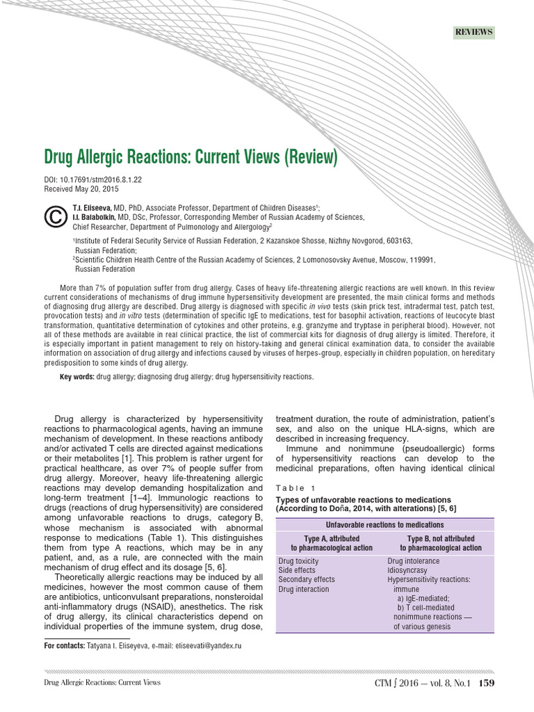 Hypersensitivity Download Free Pdf Allergy Allergen