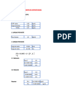 Calculos de Cargas Actuantes