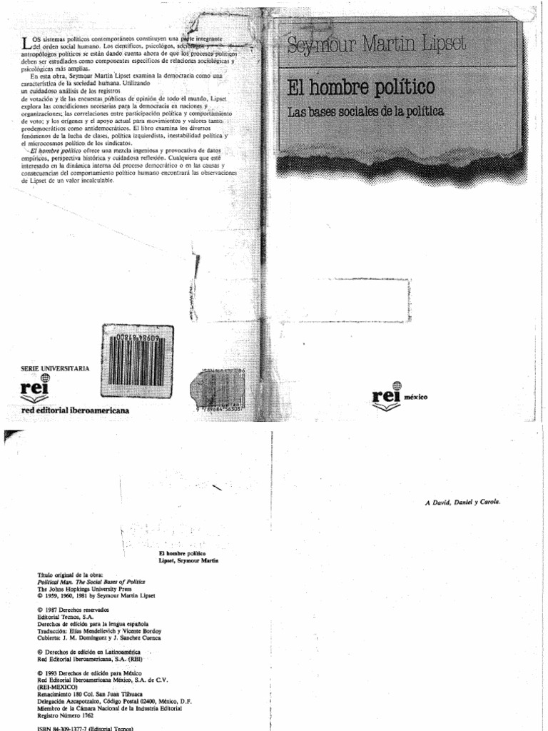 Lipset Seymour Martin El Hombre Politico | PDF