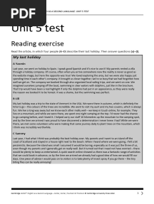 Igcse Esl 6ed TR Unit5 Test