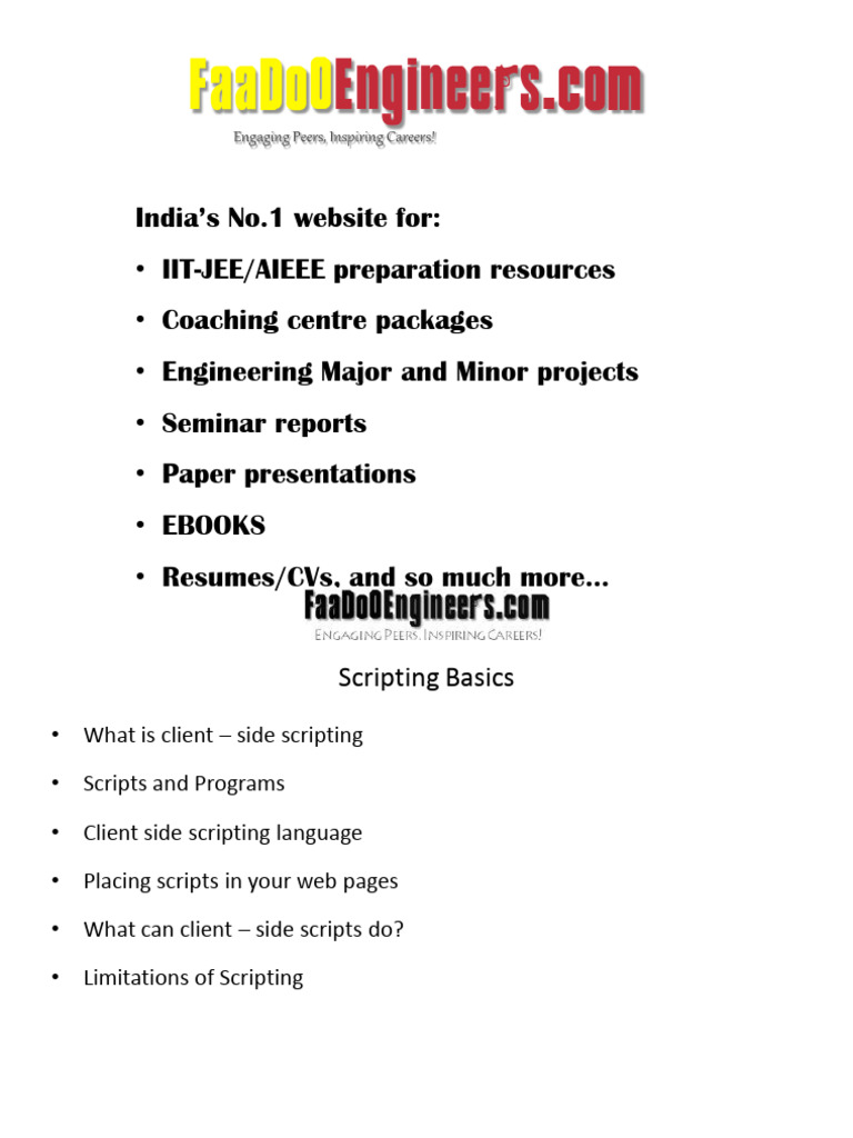 Python Scripting Basics Python Scripting Basics
