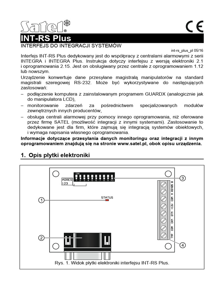 Int-Rs Plus Io PL 0516 | PDF