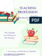 Lesson 1 - Teacher As A Person in The Society