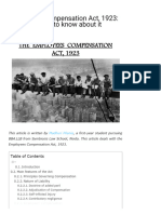 Employees Compensation Act, 1923: Overview and Analysis