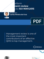 ISO 9001 2015 Management Review Webinar Presentation Deck
