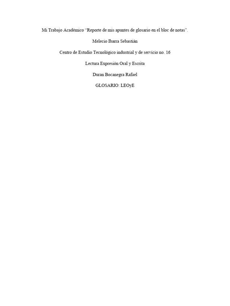 Glosario de Términos en LEOyE | PDF | Comunicación | Lingüística