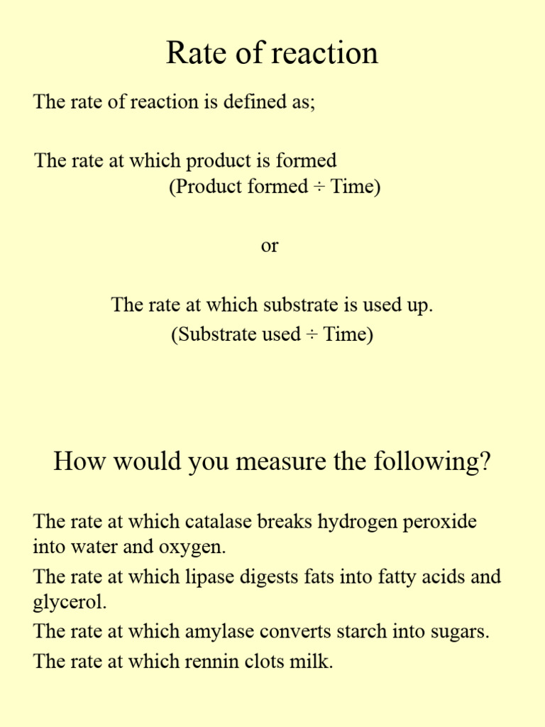 Lesson 2 Calculation Rate of Reaction | PDF