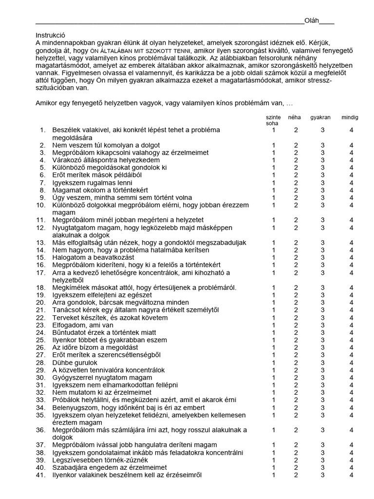 Coping | PDF