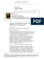 Berg - Why Is Schoenberg Music So Difficult