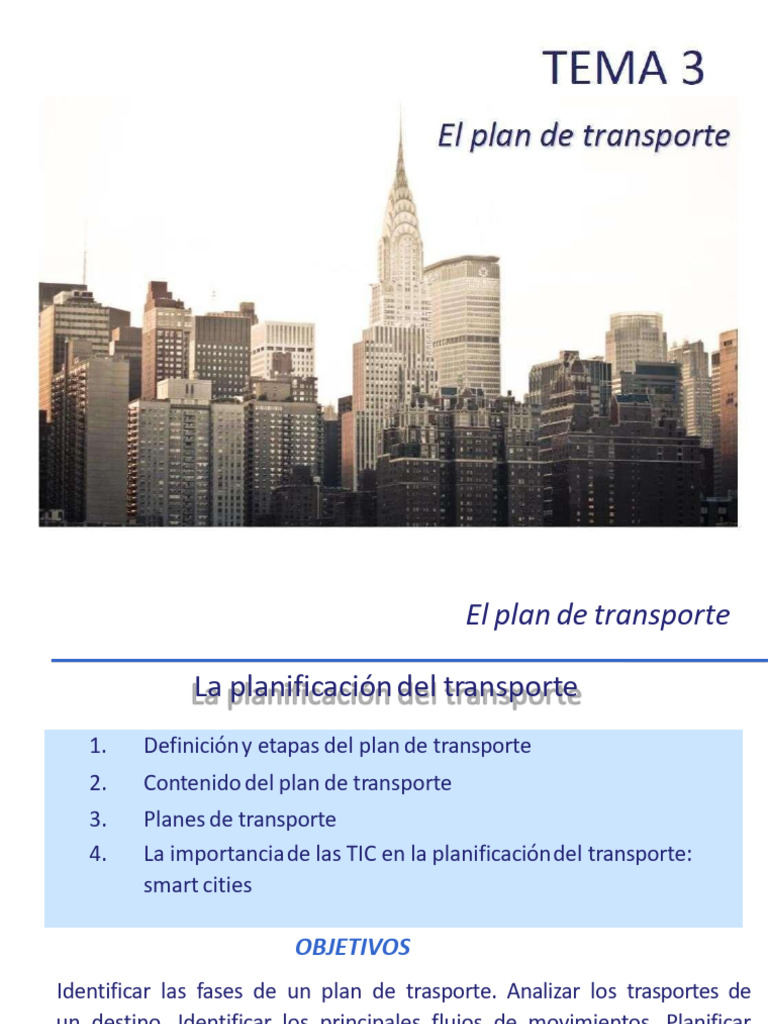 Planificación del Transporte en Ciudades Inteligentes | PDF ...