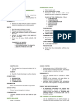 Lecture 1 Hydrology and The Hydrologic Cycle Notes
