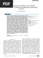 Self-Concept Self-Efficacy and Academic Achievemen