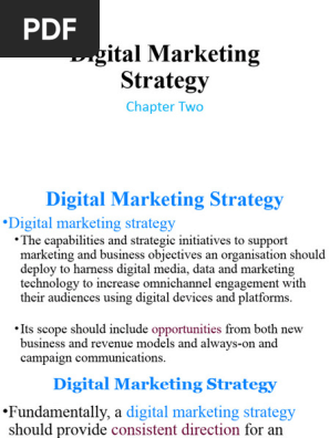 Digital Marketing Strategy