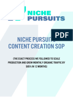 Niche Pursuits Content Creation SOP