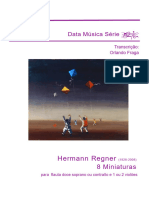 Hermann Regner: 8 Miniaturas para Flauta e Violão