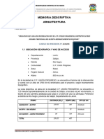 02.memoria Descriptiva Arquitectura