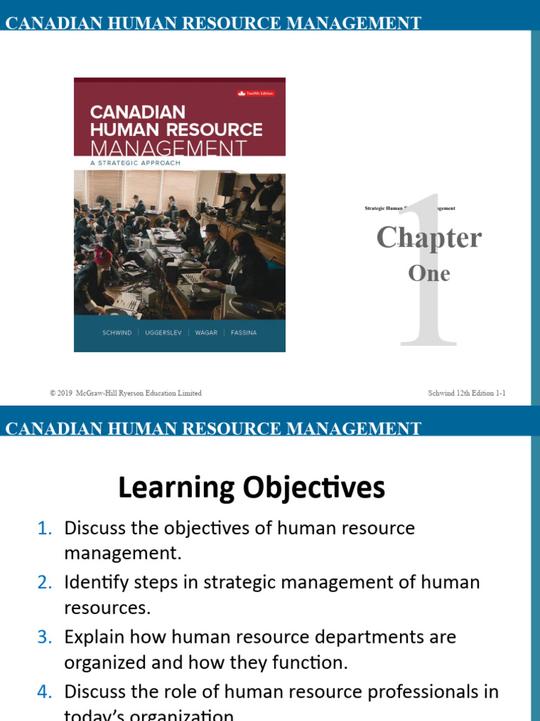 Canadian Strategic HR Management Guide | PDF | Human Resource ...
