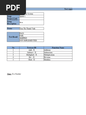 TEST CASE